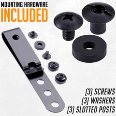 HolsterSmith Universal Metal Belt Clip for Holster Making – (Model 5) – (3-Ho…