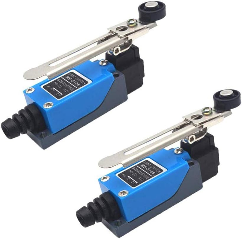 ME 8108 Momentary Limit Switch Travel Switch Adjustable Roller Lever Arm NC NO