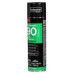 3M Hi-Strength 90 Spray Adhesive 17.6oz Clear Glue Wood Metal Plastic Laminate