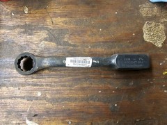 WRIGHT TOOL 1938 1-3/16″ OFFSET HAMMER WRENCH USA 🇺🇲 12 POINT KNOCKER 1-3/16
