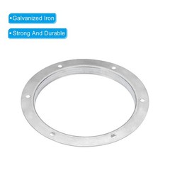 Patikil 8 Duct Connector Flange 2 Pack Metal Straight Pipe Exhaust Flange Duct