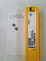 5 NEW KENNAMETAL CDHBS4T002 CARBIDE INSERTS. CDHB 120605 GRADE: KC5010. (U986)