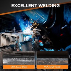 ARCCAPTAIN 130A 3 in 1 MIG Welder 110V Flux Core MIG Welder/Lift TIG/Stick