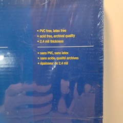 Staples 100 Count Clear Sheet Protectors, Medium Weight 2.4 Mil. Letter Size