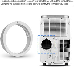 5.9 inch Portable AC Exhaust Hose Connector, Air Conditioner Hose Coupler Win…
