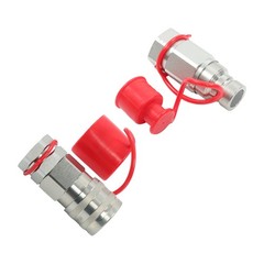 3/4″ NPT Flat Face Hydraulic Quick Connect Couplers Skid Steer Set