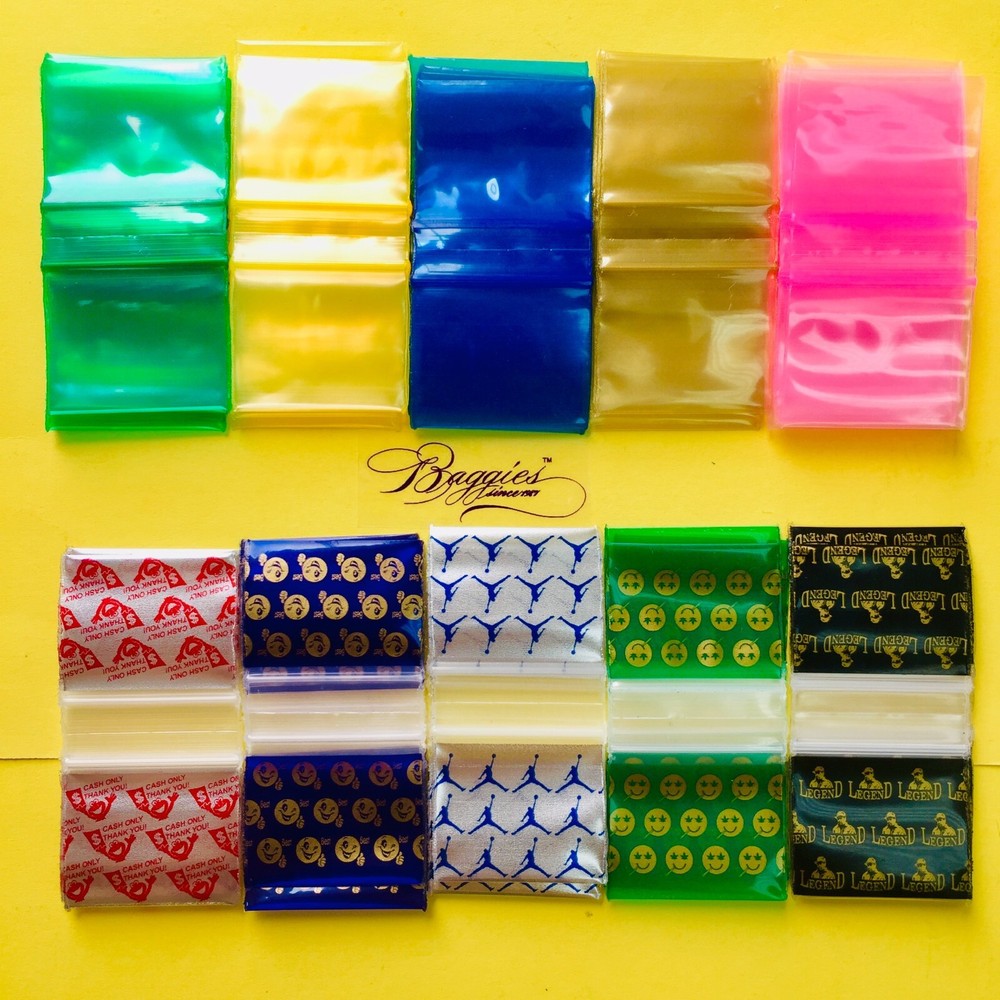 BaggiesSince1987 – 12510 Zip Bags 500PCS EACH COLOR & DESIGN = 1000, 👀Details🔽