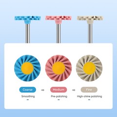 Dental 1:1 Fiber Optic Contra Angle Internal Spray / Diamond Polishing Wheels US