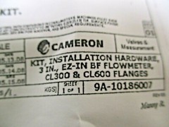 CAMERON, INSTALLATION HARDWARE KIT, 2295186-01, 3″ 300/600# RF