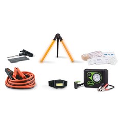 Slime 50161 Emergency Roadside Kit with Flat tire Repair and Booster Cables for