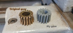 Rockwell Delta 10″ metal lathe 25-700 thread chasing dial gear (price is for 2)