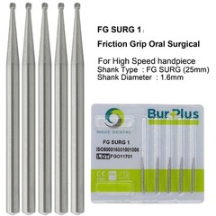 Wave Dental Surgical Burs Round Carbide Surgical Length Bur 25mm FGOS High Speed