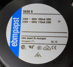 EBM Papst 5656S Cooling Fan 230V 50HZ 190mA 30W 230 60HZ 170mA 28W