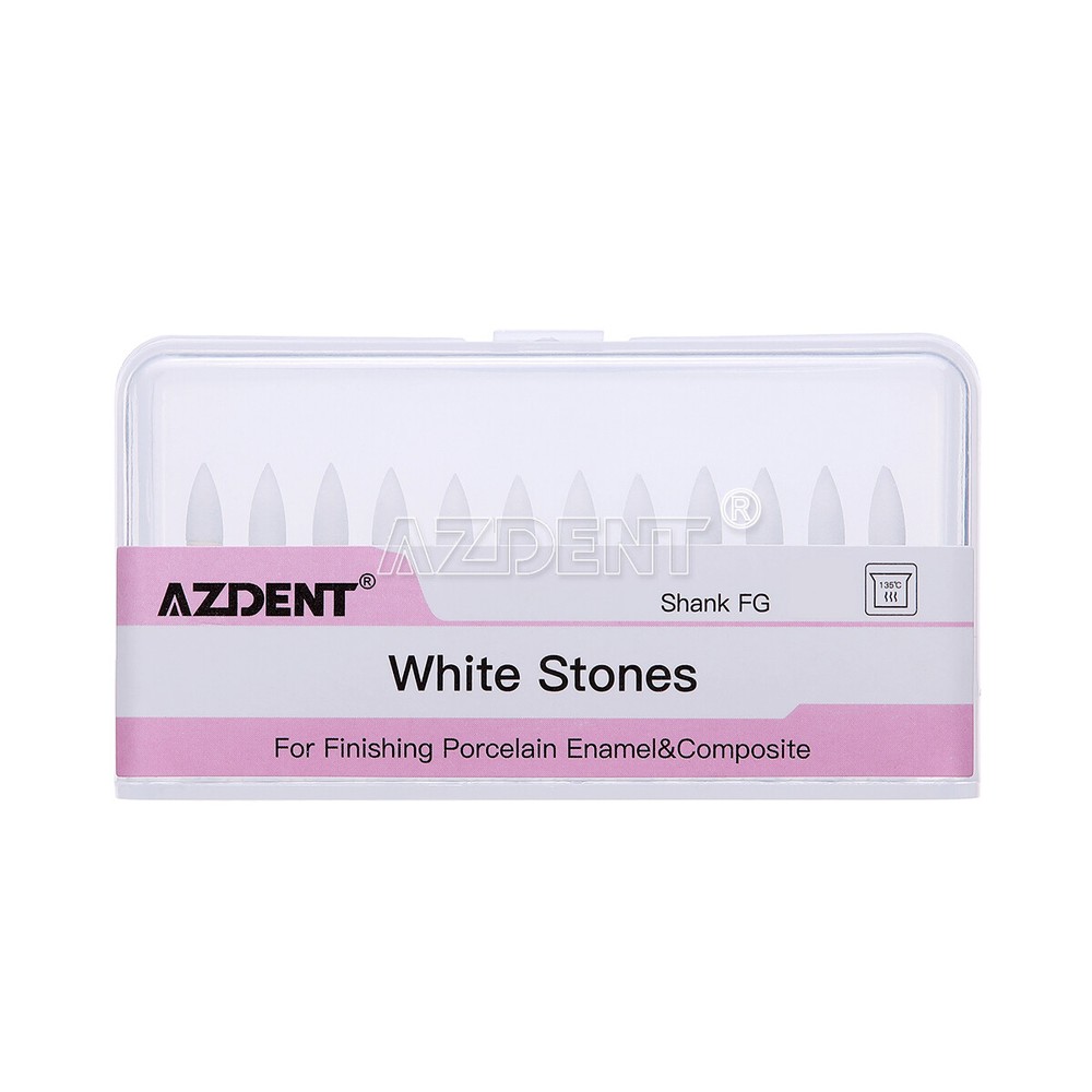 Dental Round White Stone Bur Polishing FG Burs /Dental LED High Speed Handpiece