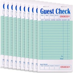 Guest Check Books Guest Checks for Servers, Server Note Pads, Waitress booklets