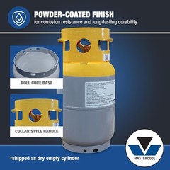 Durable 30 lb Refrigerant Recovery Tank with Multi-Port Y-Valve – HP295 Steel