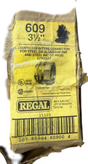 Regal 609 3-1/2″ EMT Compression Connector Concrete Tight USA LOT OF 2