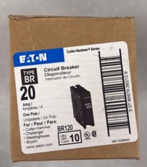 10 PCS Eaton BR120 Circuit Breaker – Black