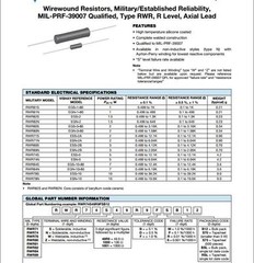 1x RWR84SR154FR 0R154 1% 7W Wirewound Resistors 0.154 ohms