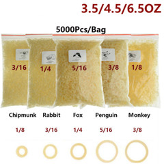5000 Pcs/bag Dental Ortho Elastics Latex Braces Elastic Rubber Bands 3.5/4.5/6.5