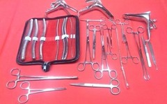 56 Pcs Gynecological Exam Instruments graves speculum forceps Dilators Sound set