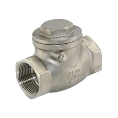1-1/4 inch Swing horizontal Check Valve Stainless Steel NPT Threaded 200PSI CF8M