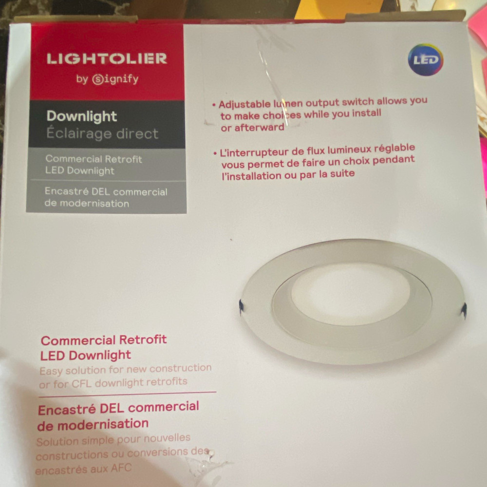 Lightolier 8″ Retrofit LED Downlight 4000K 90CRI 120-277V 2300lm CR8R23940UW