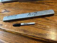 A2 Tool Steel, 3/4″ x 1-1/4″ x 12-1/2″, Flat Bar, decarb free, Machine Stock