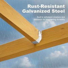 50PCS 2×6 Joist Hangers Heavy Duty Galvanized Face Mount Brackets