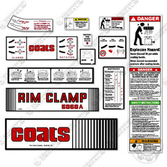 Fits Coats 5060A Decal Kit Rim Clamp – 7 YEAR OUTDOOR 3M VINYL!