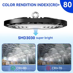 4 Pack 400W UFO Led High Bay Light Commercial Industrial Warehouse Shop Lights