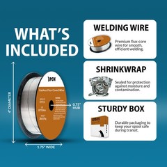 E71T-11 .030″ (0.8mm) – 2-Lb – Gasless Flux Core Mild Steel MIG Welding Wire