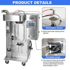 Lab 2L Spray Dryer High Speed Centrifugal Drying Heat Sensitive Materials 220V