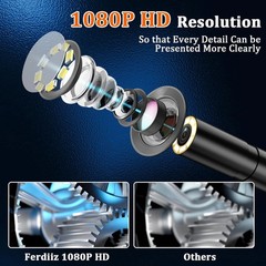 1080P HD LCD Industrial Endoscopes Borescope 4.3inch 8mm Inspection Snake Camera