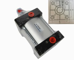 SC 100×50 Pneumatic Standard Cylinder 4” Bore 2” Stroke Single Rod Double Act