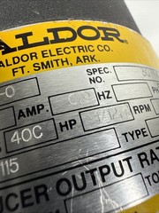 Baldor Motor HP 1/12 VOLTS 90DC RPM 1725 DCPM