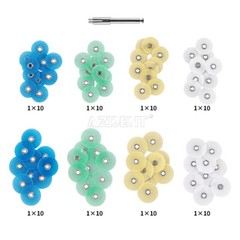AZDENT Dental finishing and polishing CA 2.35mm Discs Coarse Medium Fine mandrel