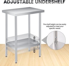 Stainless Steel NSF Commercial Kitchen Work Food Prep Table 12/14/18/24/30 Inch﻿