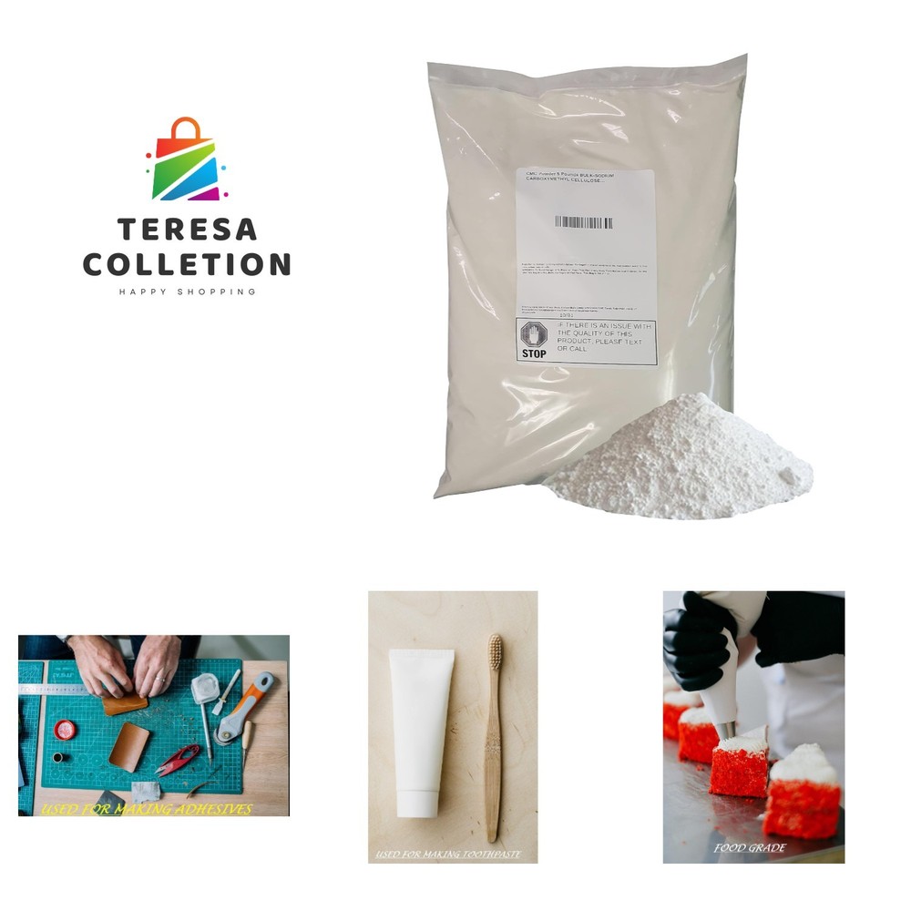 CMC Powder 5 Pounds BULK-SODIUM CARBOXYMETHYL CELLULOSE