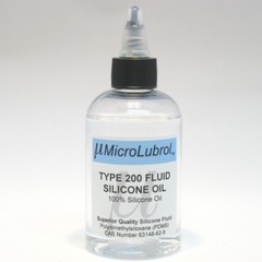 MicroLubrol 200 Fluid Pure Silicone Lubricant Oil PDMS 12500 cst centistokes 8oz
