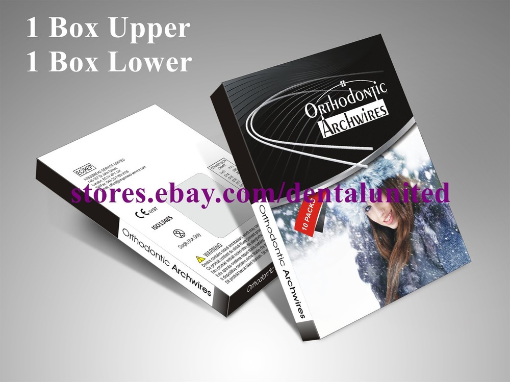 2Boxes 17*25 Upper&Lower Orthodontic Niti Super Elastic Rectangular Archwires
