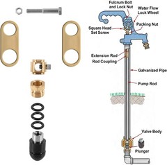 For Simmons 850SB Yard Water Hydrant Repair Kit Plunger Parts 800LF-818LF 800SB