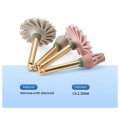 4 Pcs/Box Dental Composite Polishing Wheel Silicone Diamond 135°C Autoclavable
