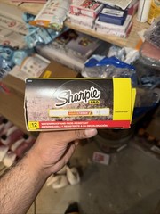 Sharpie Mean Stream Permanent Marking Stick – White – Bullet Tip – 12 Pack
