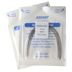 Los alambres de ortodoncia dental rectangular oval arco de acero inoxidable