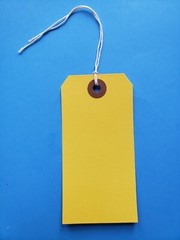 Large Size #5 String Tags 4 3/4″ x 2 3/8″ Colored Manila Shipping 100 200 300