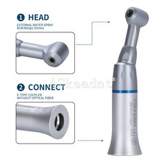 1-5PCS US Dental Slow Low Speed Push Contra Angle Handpiece For CA 2.35mm Burs