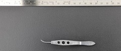 Katena K5-5210 Jaffe Tying Forceps, Smooth, 6mm Platform, Delicate, Curved, 4″