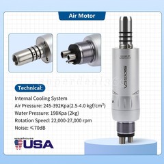 1-10*SKYSEA Dental Low Speed Handpiece Internal E-TYPE Air Motor 4 Hole fit KAVO