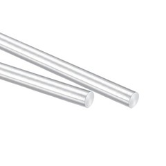 2pack Round Solid Aluminum Rod 10mm Dia.400mm Length Lathe Bar Stock for DIY